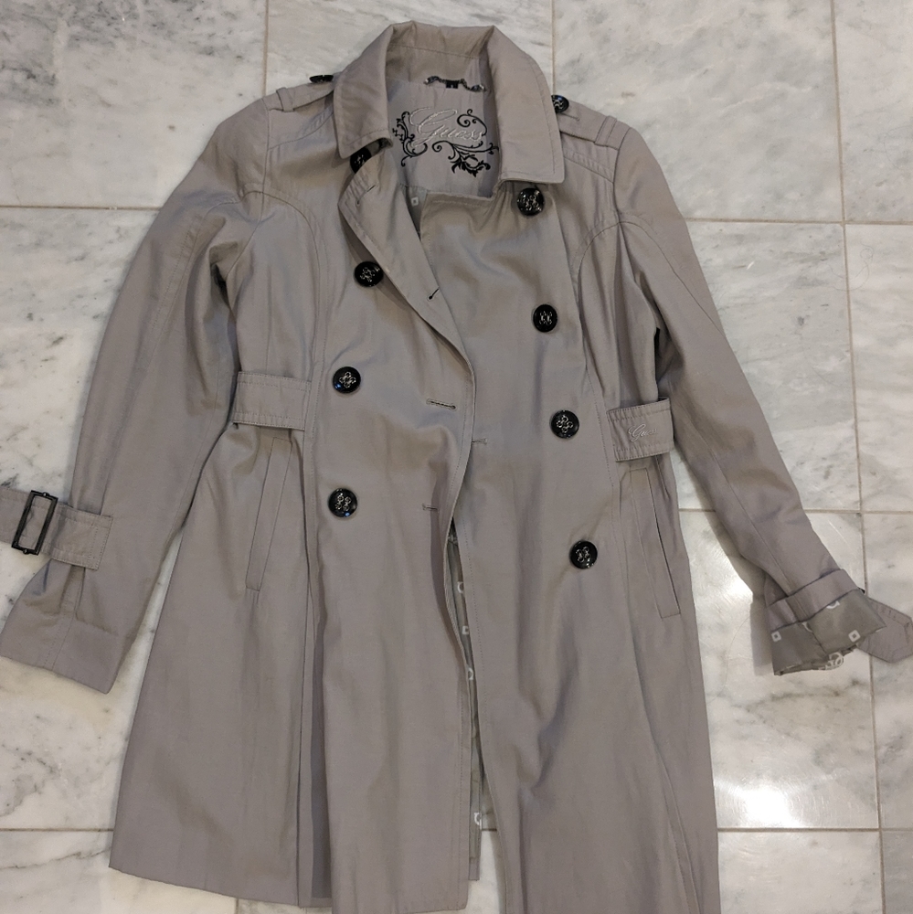 Guess brand women's trench coat S